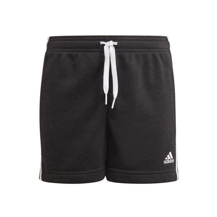 Short Adidas Essentials 3-stripes noir enfant fille