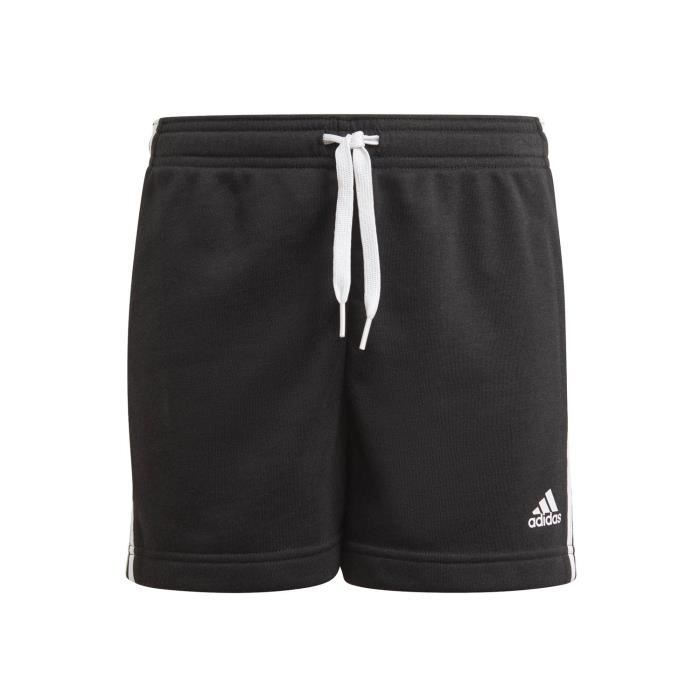 Short Adidas Essentials 3-stripes noir enfant fille