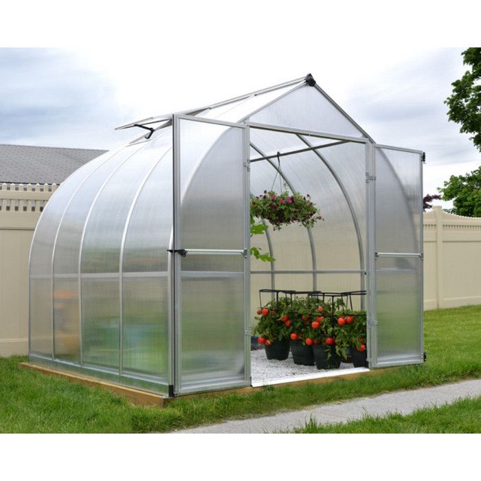 PALRAM Serre de jardin Bella 5,7 m² - Aluminium et polycarbonate - Double parois