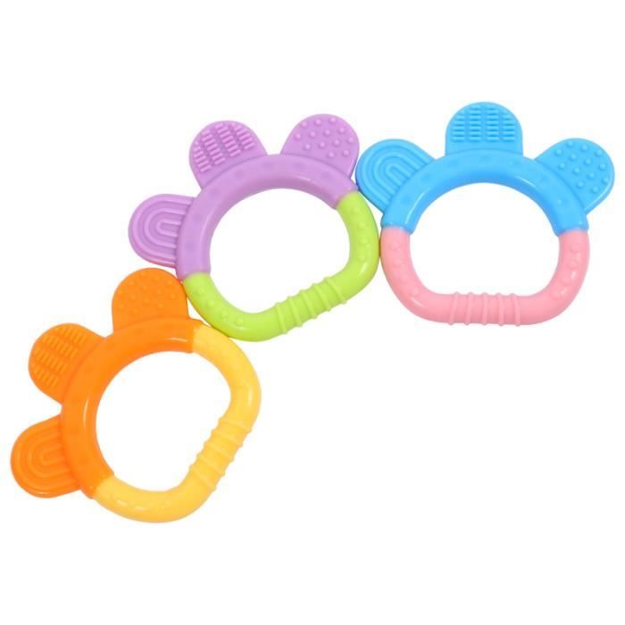 3pcs silicone bébé dentition doux rongeurs grinder jouet cadeau de douche TETINE