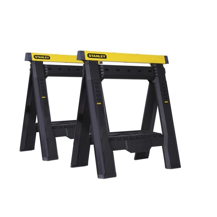 STANLEY Tréteaux pliables télescopiques (lot de 2)