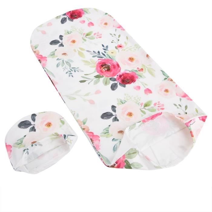 TMISHION Écharpe de portage Sac de couchage enveloppant pour bébé avec chapeau Anti-choc Vêtements doux pour la peau pour