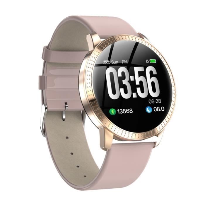 Montre Connectée iOS Android Smartwatch Sport Cardio Traqueur d'activité 1.3 Pouce - YONIS Rose