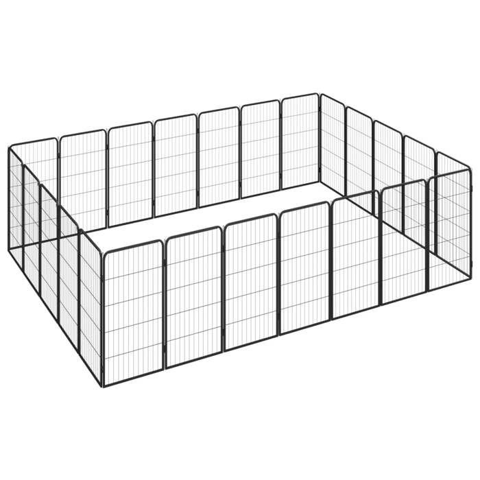 vidaXL Parc pour chien 24 panneaux - vue 3