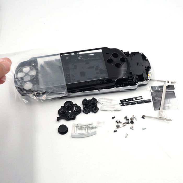pour Sony PSP3000 PSP 3000 Console de jeu remplacement boîtier complet coque avec kit de boutons - vue 2