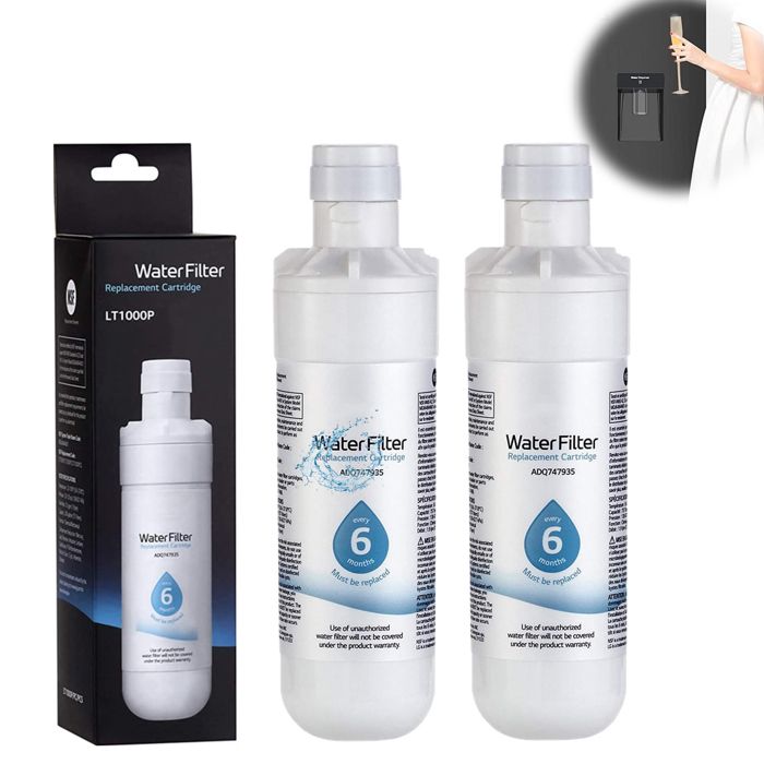 Meilleurs prix pour 2 paquets LT1000P/PC/PCS, MDJ64844601, ADQ74793501, ADQ7479350 filtre à eau de rechange pour réfrigérateur