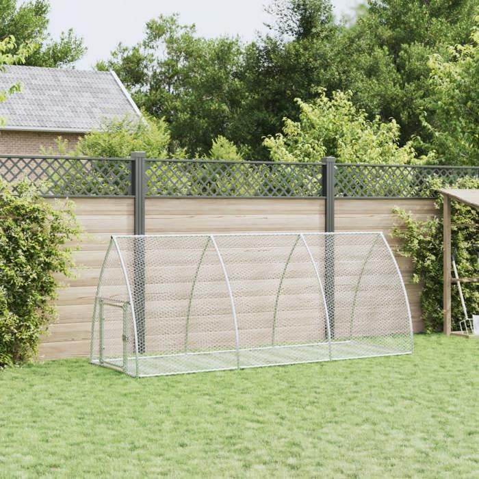 Meilleurs prix pour Bon plan Clapier Lapins Petit enclos - JILI HOT - Clapier argenté 300x105x120cm - Acier galvanisé - Pour Jardin Thome2840488