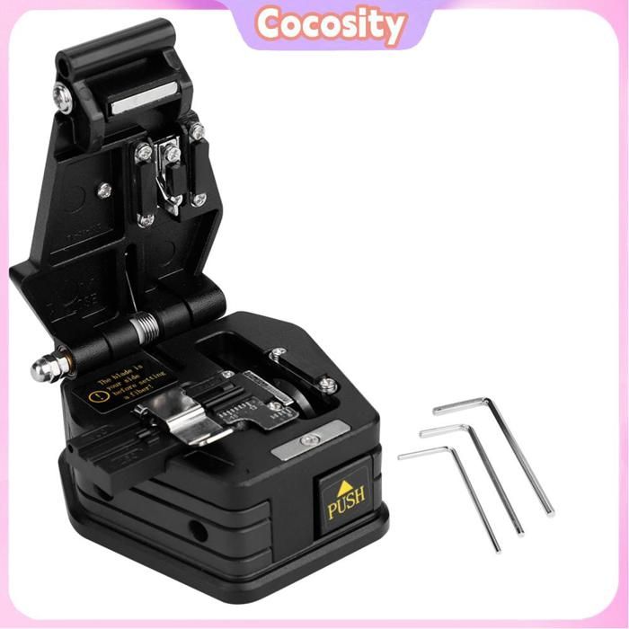 Coupe-Fibre Optique SKL-6C Haute Précision – Fendoir 125 µm Avec Sac Anti-Goutte, Lames Durables