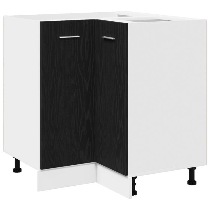 HOT Ventes Meuble cuisine - CHIC Cabinet dangle noir en chêne - 755x755x815 cm @830@