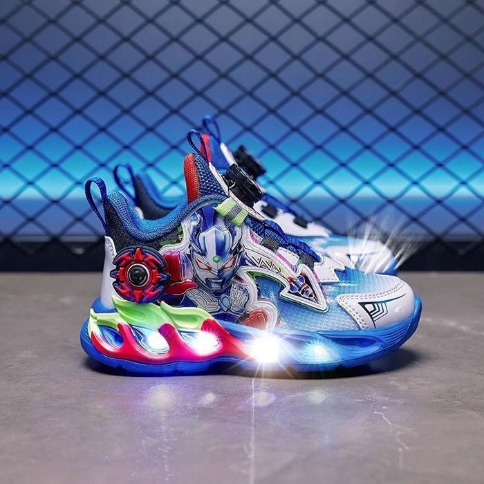 Baskets LED Enfant–Sneakers Sportives avec Éclairage Multicolore