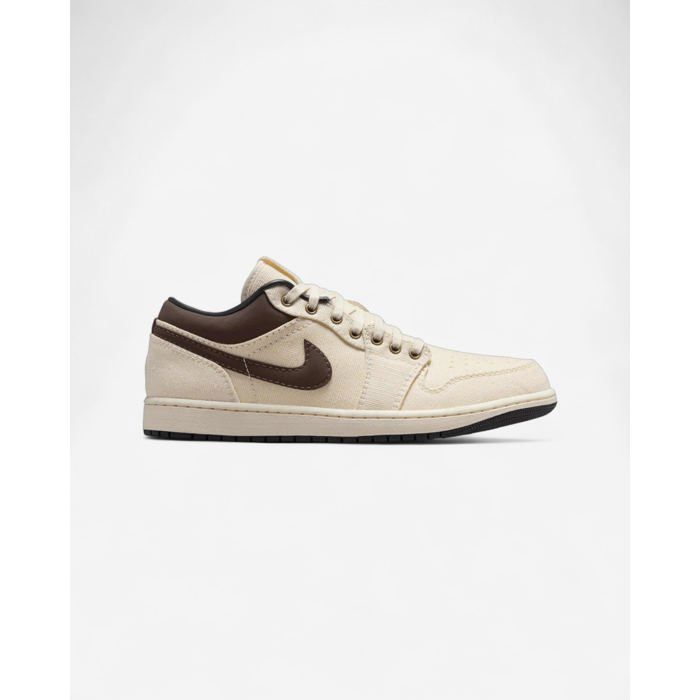 AIR JORDAN Jordan 1 Low Premium Pale Ivory Off Noir Baroque Brown