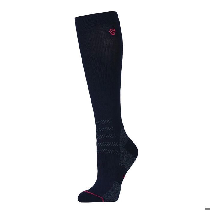 Chaussettes équitation de compression Weatherbeeta - navy/bright pink
