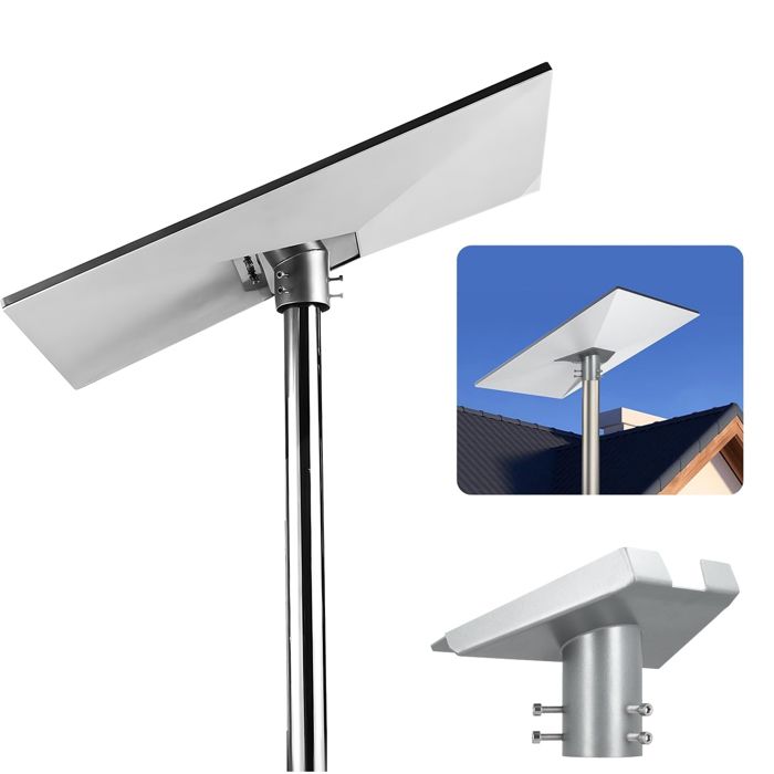 Mât Télescopique Pivotant En Acier Inox - 1,8 M - Pour Drapeau, Bannière, Jardin, Bateau, Camping