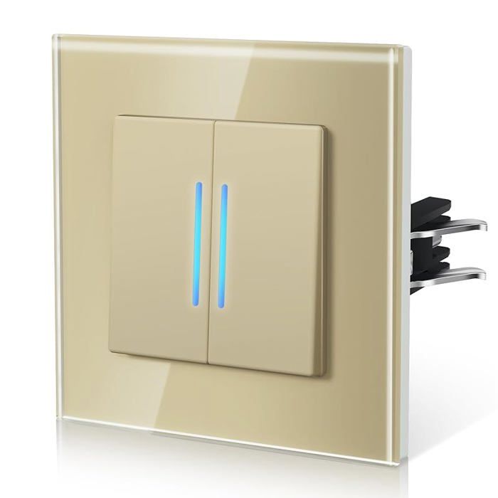 Interrupteur Poussoir Cristal Legrand Mistral – Avec Voyant Lumineux Inclus