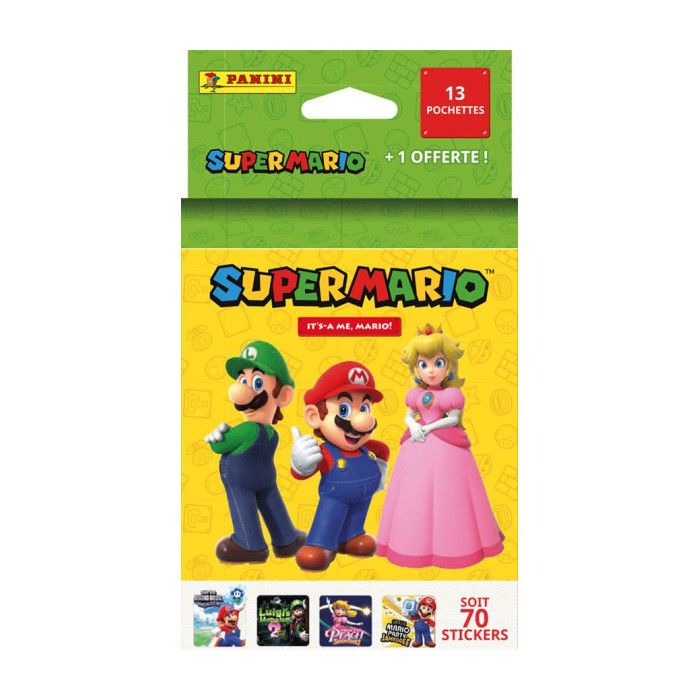 Blister - PANINI - Super Mario 2 - 13 pochettes + 1 offerte - 70 stickers