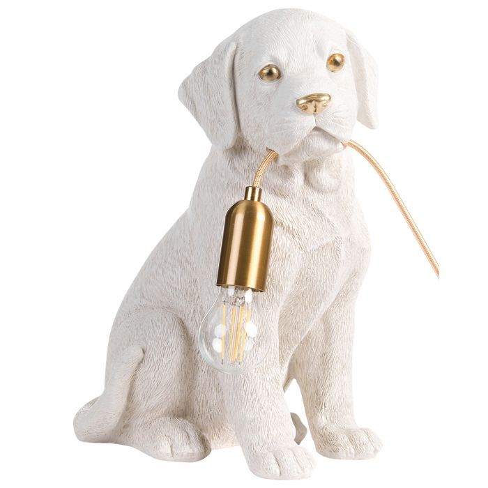 Lampe à poser Chien LUCKY Blanc Lampe à poser Chien LUCKY Blanc