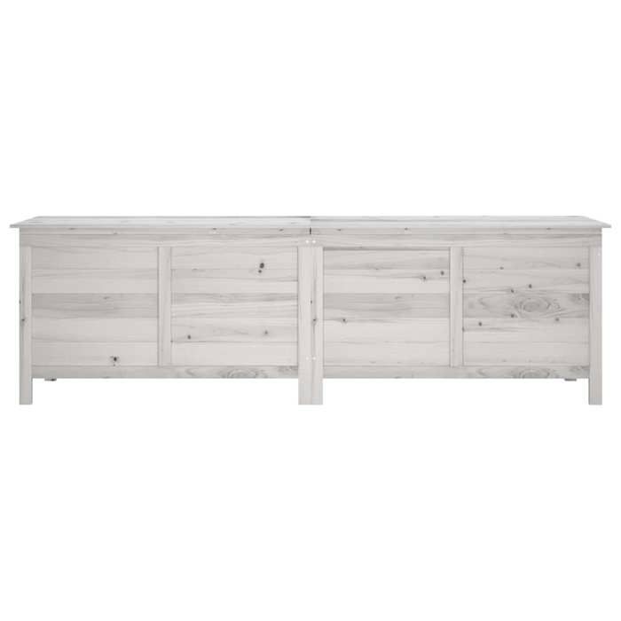 Boîte de rangement de jardin Moderne - NGM - Coffre dextérieur - Charge 100kg - blanc bois massif de sapin B989547011