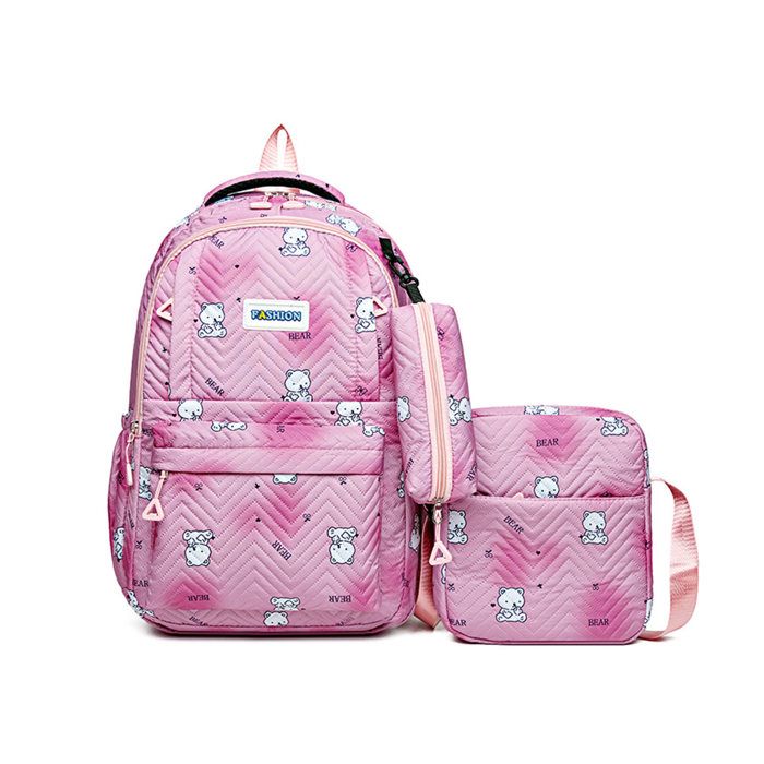 Cartable 3 en 1 multifonctionnel et imperméable avec sac à bandoulière et pochette - Jucnuz - adapté aux sacs décole des adolesce