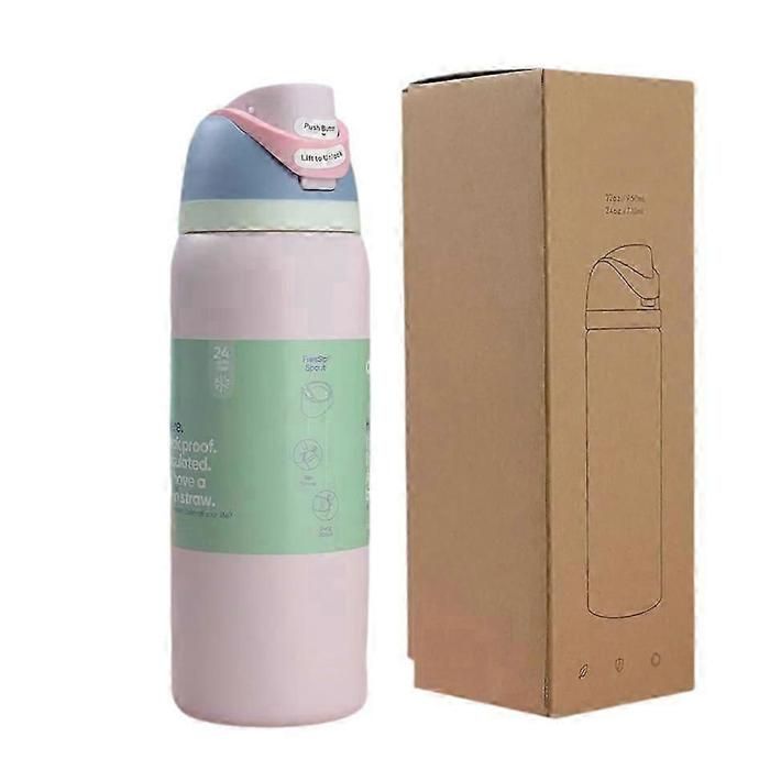 Gourde isotherme Owala FreeSip en acier inoxydable avec paille 946 ml (32 oz).