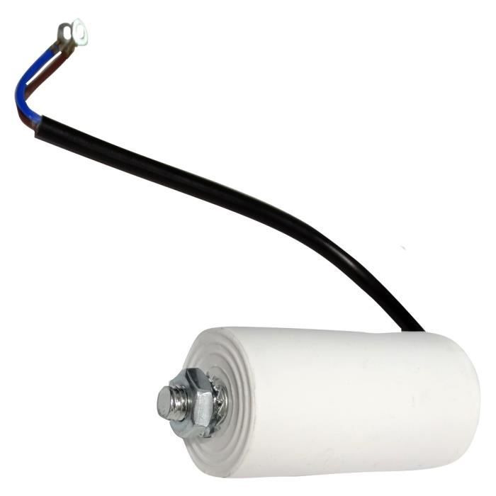 Aerzetix Condensateur Permanent de Travail pour Moteur 8/µF 450V pr/éc/âbl/é /Ø35x65mm /±5/% 3000h C18655
