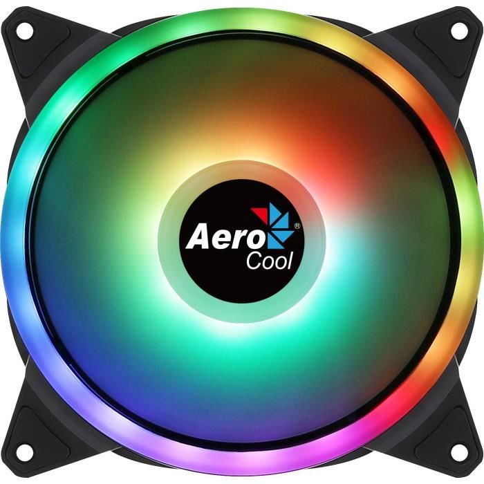 Ventilateur pour boitier PC – AEROCOOL – Duo 14 ARGB – 140mm – 1000 TPM – 232 dBA