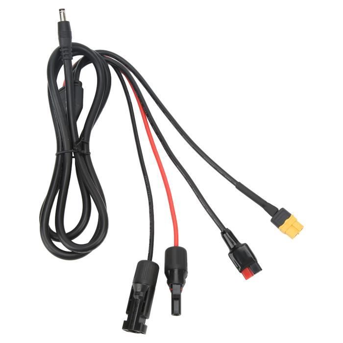 Câble D'extension Pour Panneau Solaire - Connecteur Solaire Vers DC 5.5x2.1mm - Longueur 1.5m (4.9ft), 16 AWG