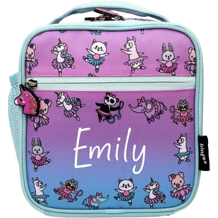 Sac à Déjeuner Isotherme Minecraft Personnalisé Pour Enfants | Double Compartiment | Fringoo | Idéal École Et Sorties