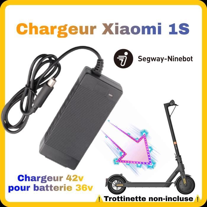ZIMAOER Chargeur Trotinette Électrique 42V 2A - Compatible Xiaomi M365 Pro Ninebot - Avec LED Et Protection