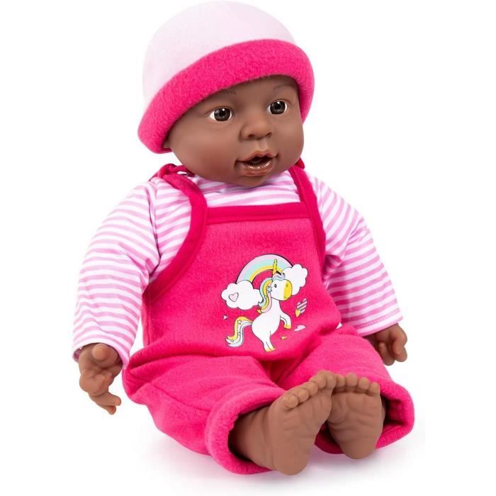 Poupon Poupee Interactive Baby Fille Poupees Et Poupons Afro americaine 12 Sons Bebes Bouclettes Cdiscount Jeux Jouets