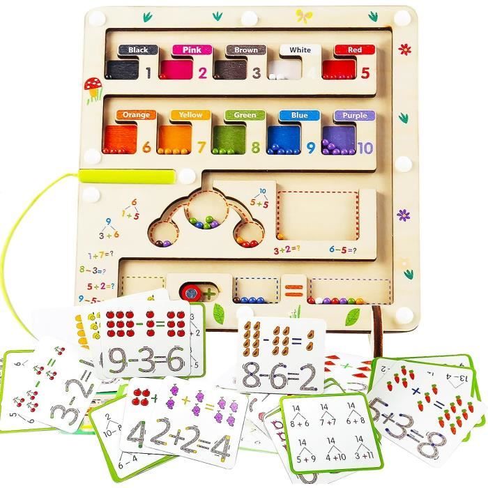 Amexo Jeux Labyrinthe Magnétique Enfant 2-6 Ans, Jouets Éducatifs En