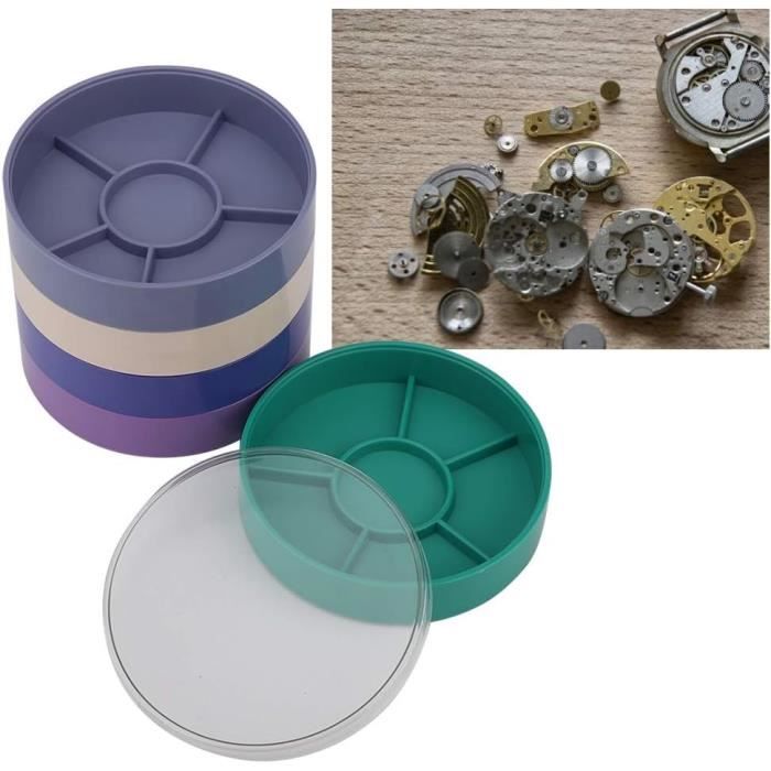 Boîte De Rangement Pour Pièces De Montre - Organisateur En ABS Pour Outils Horlogers