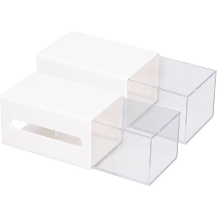 Boîte De Rangement Double Face En Plastique Transparent Compartiment Multifonctionnel Pour Vis Crous Clous Boulons Vert 2 Pcs