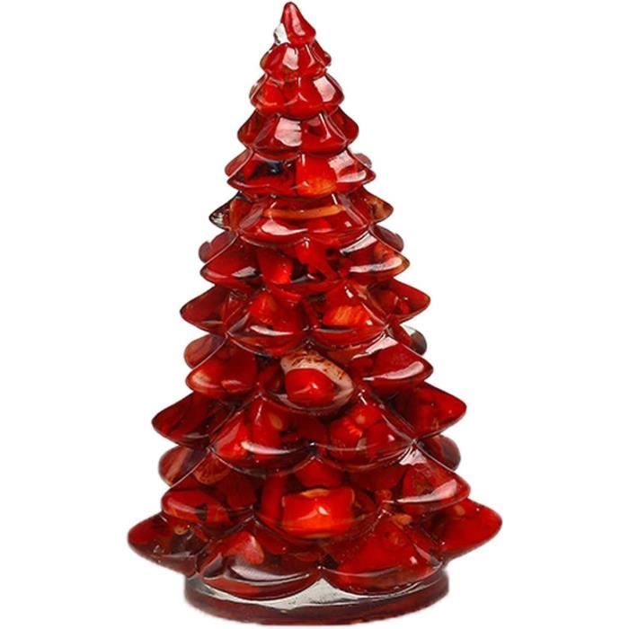 Mini Décorations De Noël En Bois - Sapins Décorés Style Naturel