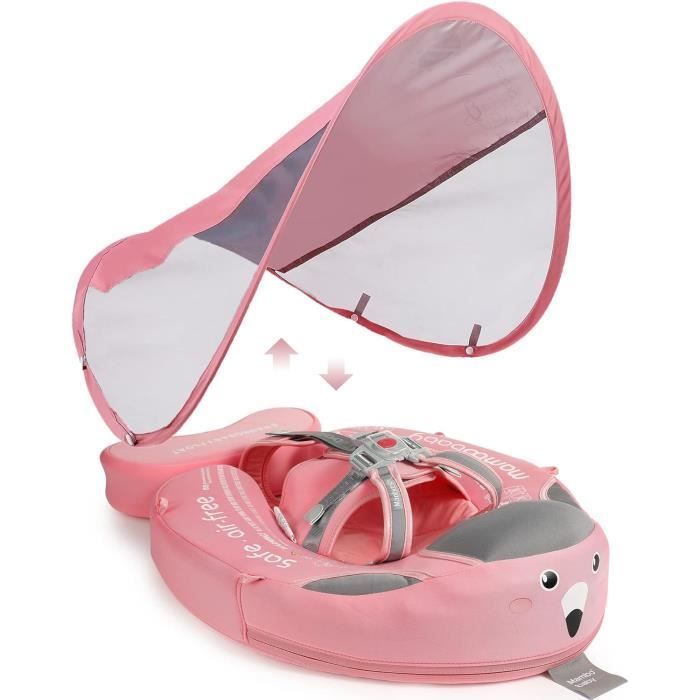 Mambobaby Bouee Bebe de Piscine avec Auvent Ajouter la Queue, Flotteur