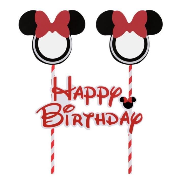 Guirlande Decoration De Gateau Anniversaire Minnie Rouge Cdiscount Maison Guirlande Decoration De Gateau Anniversaire Minnie Rouge Cdiscount Maison