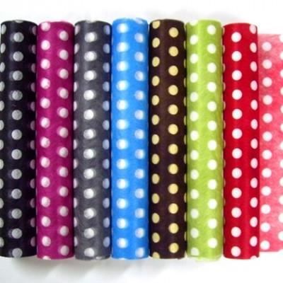Chemin De Table Rouge A Pois Blanc Achat Vente Chemin De Table