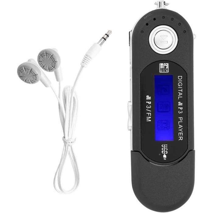Lecteur MP3 sur Clé USB, Lecteur de Musique avec écran LCD Lecteur MP3 USB avec Radio FM
