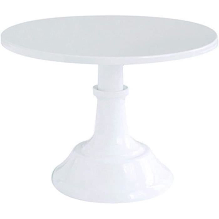 Lot 3 Piédestaux Cylindres Blancs 11/15/19 Cm – Supports Réutilisables Avec Couvercle Acrylique Pour Anniversaire, Mariage, Dessert Table, Décoration Fête