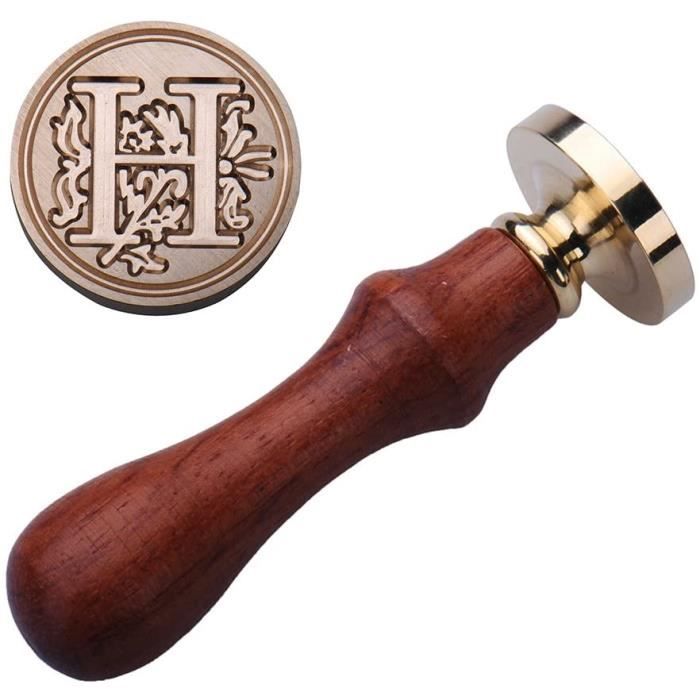 cachet sceau tampon de cire retro pour mariage postage invitation courrier ou autre usage quotidien cachet lettre h cdiscount beaux arts et loisirs creatifs