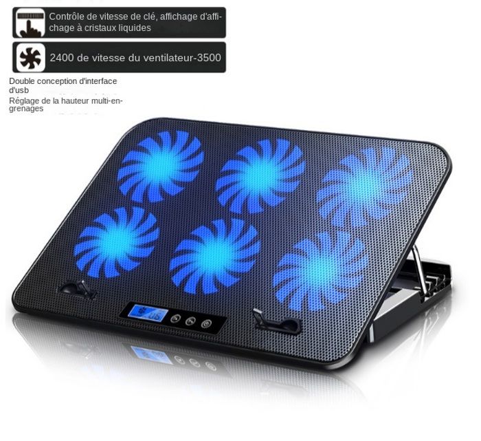refroidisseur pour ordinateur portable et console de jeux de 10/” /à 17/” Ventilateur PC portable refroidisseur pc 2 ports USB Bleu design ergonomique 2 ventilateurs ultra silencieux avec /éclairage LED