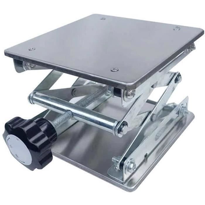 Table Élévatrice De Routeur Manuel – Levage 51 Mm – Plaque Aluminium Pour Travail Du Bois – Compatible Moteurs 64-66 Mm
