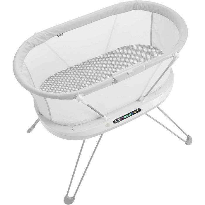 Couffin Fisher-Price Douce Nuit Avec Veilleuse Et App - Détection Pleurs Bébé, Vibrations, Sons Apaisants