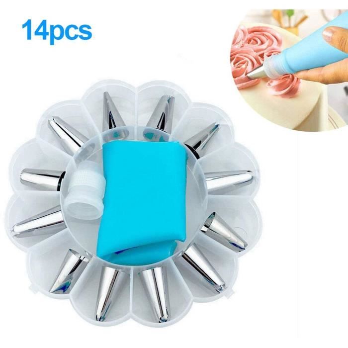 Lot De 27 Douilles De Glaçage Pour Décoration Gâteaux Et Cupcakes - Kit Complet Acier Inoxydable