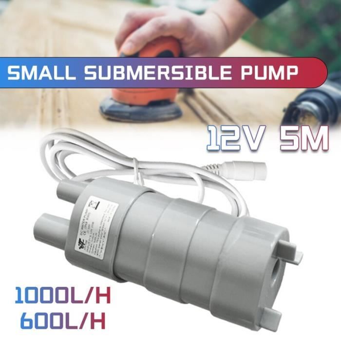 1000L H Pompe à eau verticale Submersible, 5M 12V 600L-H 1000L-H, pour maison jardin aquarium étang fontaine