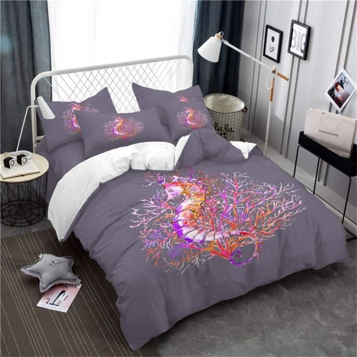 Beau Paysage De Bord De Mer Parure De Lit 200 X 200 Cm , Housse De Couette 3D Imprimée