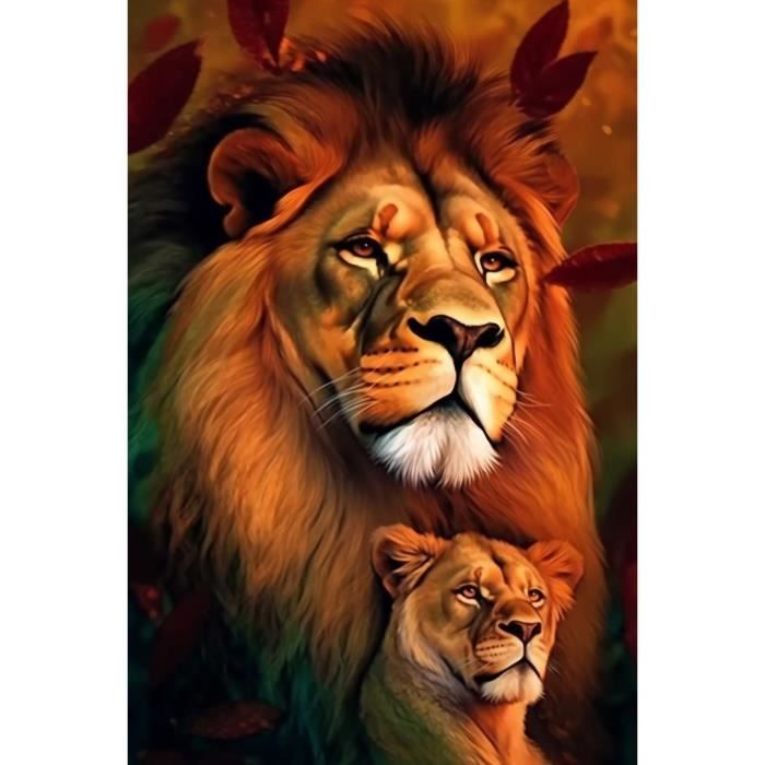 5D Diamond Painting Kits Tigre, Diy Attrape-Rêves D'Animaux Peinture Broderie Diamant Complète