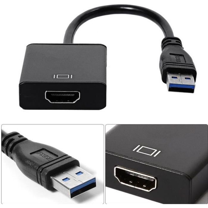 Adaptateur USB 3.1 typeC mâle vers HDMI femelle (051412)