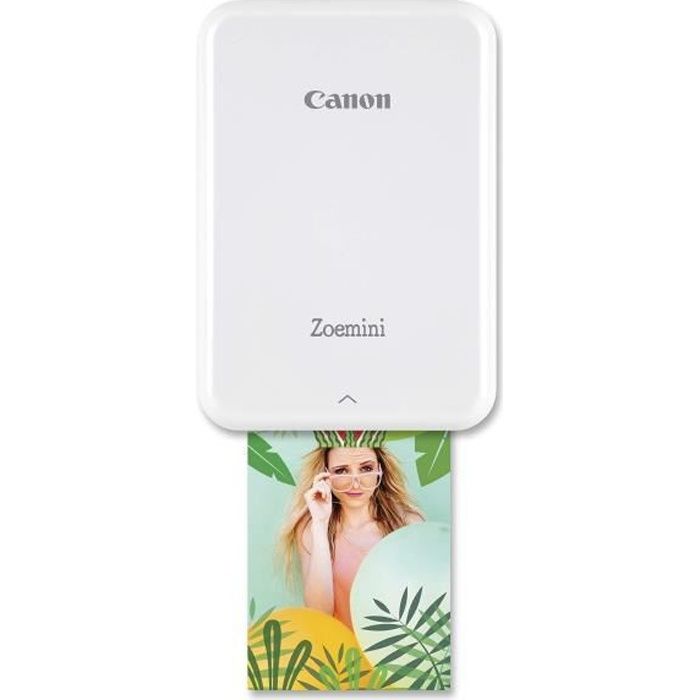 Imprimante photo portable – Canon – Zoemini – ZINK – 5 x 76 cm – Bluetooth – Blanc