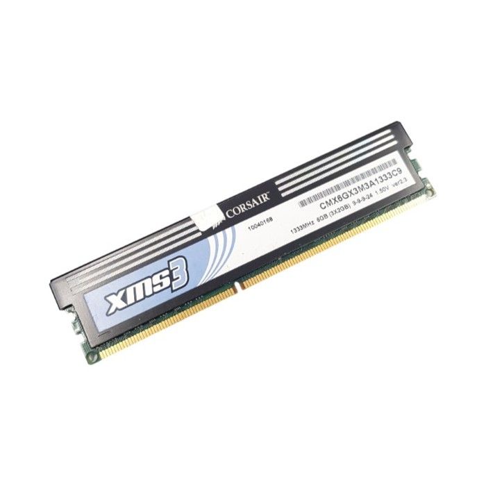 Barrette Mémoire 2Go RAM DDR3 Corsair XMS3 CMX6GX3M3A1333C9 DIMM - vue 2