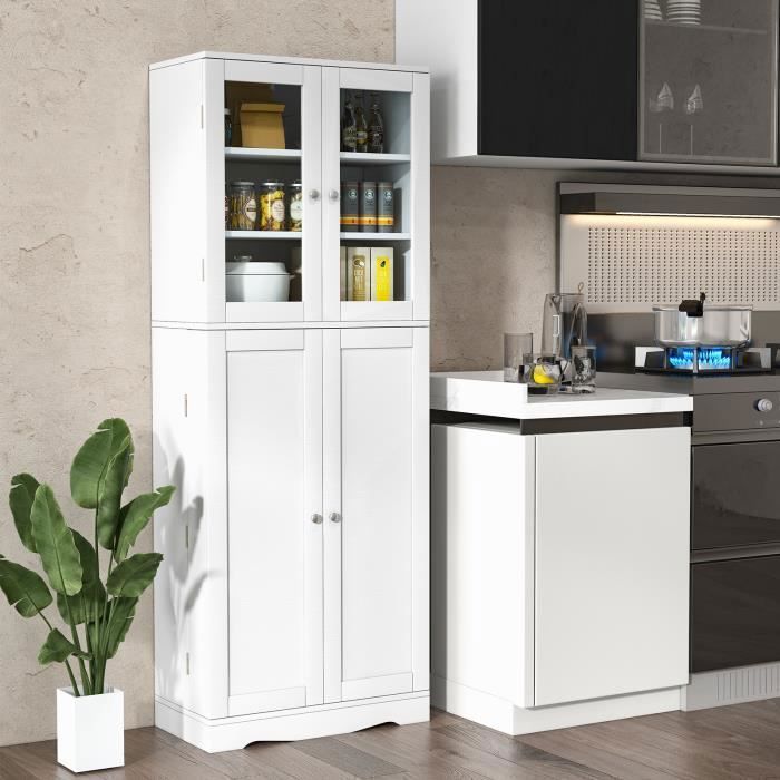 COSTWAY Buffet Cuisine, Armoire Cuisine Avec 2 Etagères, 2 Portes Coulissantes En Verre Meuble Bas Cuisine Pour Salon 107 X 33 X 64 Cm Blanc 84645337 COSTWAY Buffet Cuisine, Armoire Cuisine Avec 2 Etagères, 2 Portes Coulissantes En Verre Meuble Bas Cuisine Pour Salon 107 X 33 X 64 Cm Blanc 84645337